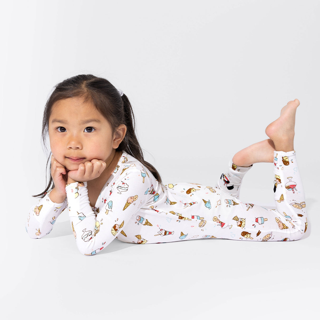 Ice Cream Bamboo Convertible Footie - HoneyBug