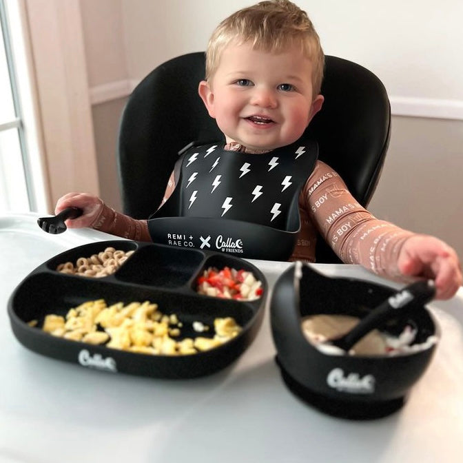 BLACKOUT COLLECTION Easy Scoop Suction Bowl