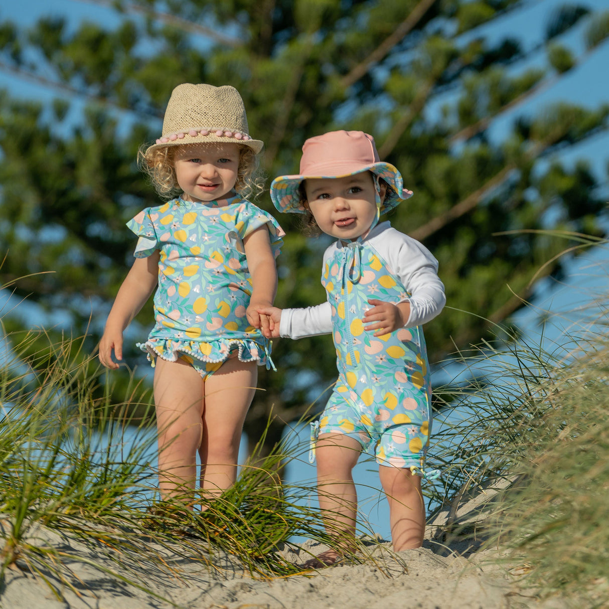 Lemon Drops SS Ruffle Set - HoneyBug