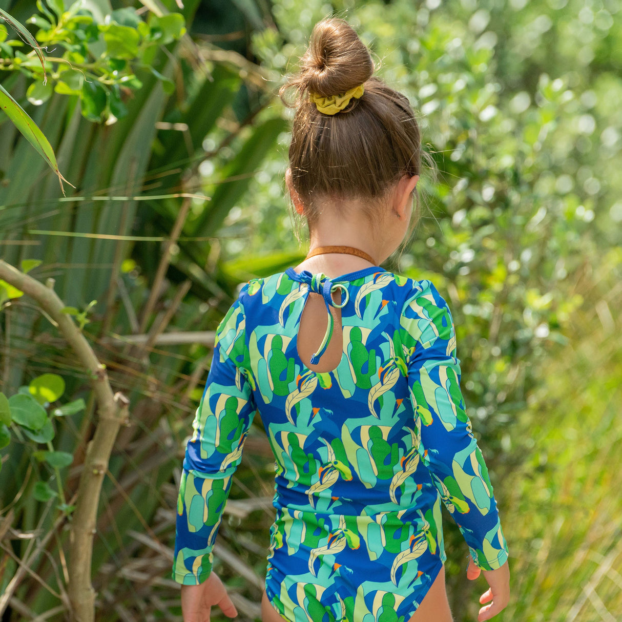 Toucan Jungle Sustainable Keyhole Surf Suit - HoneyBug