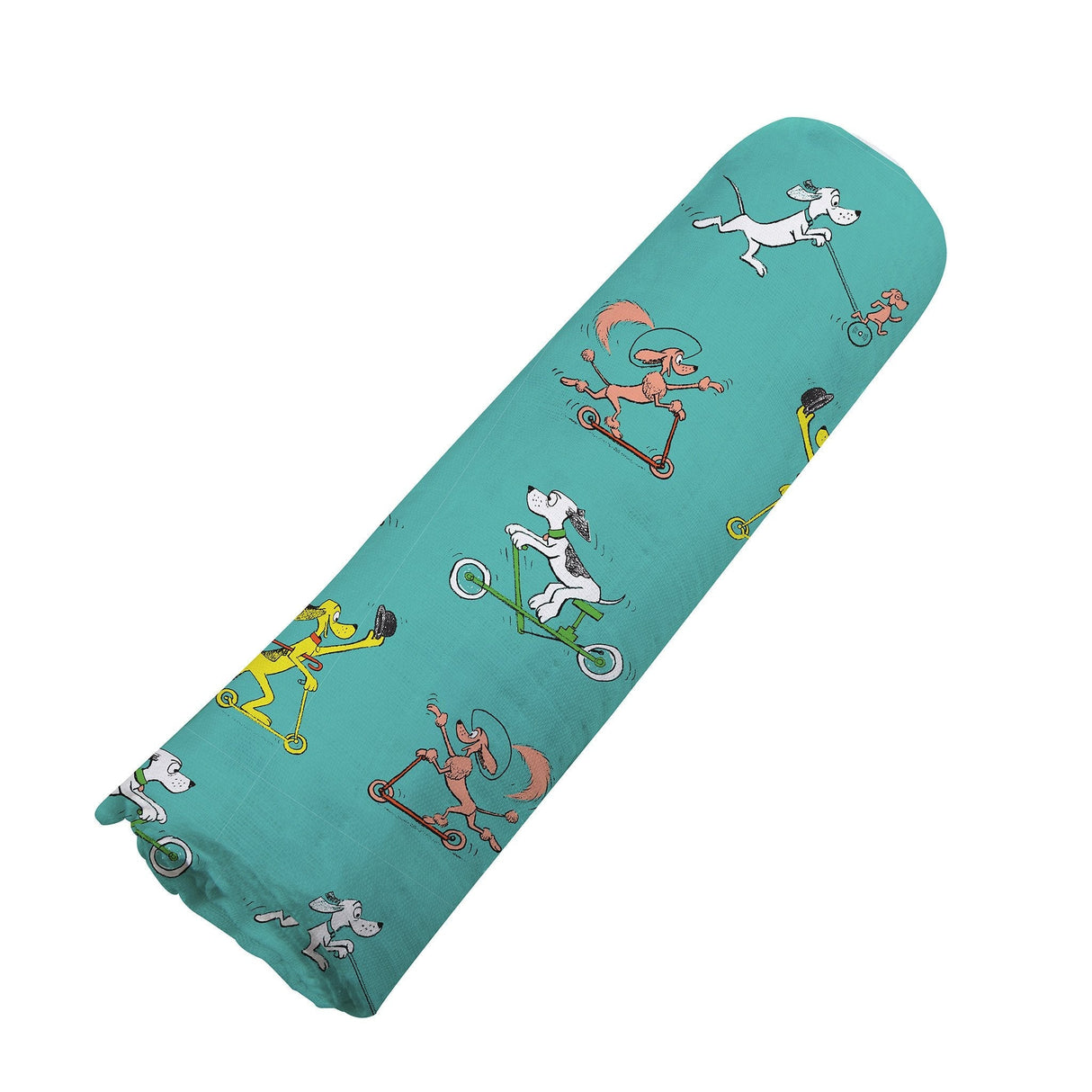 Go, Dog. Go! Bamboo Muslin Swaddle - HoneyBug