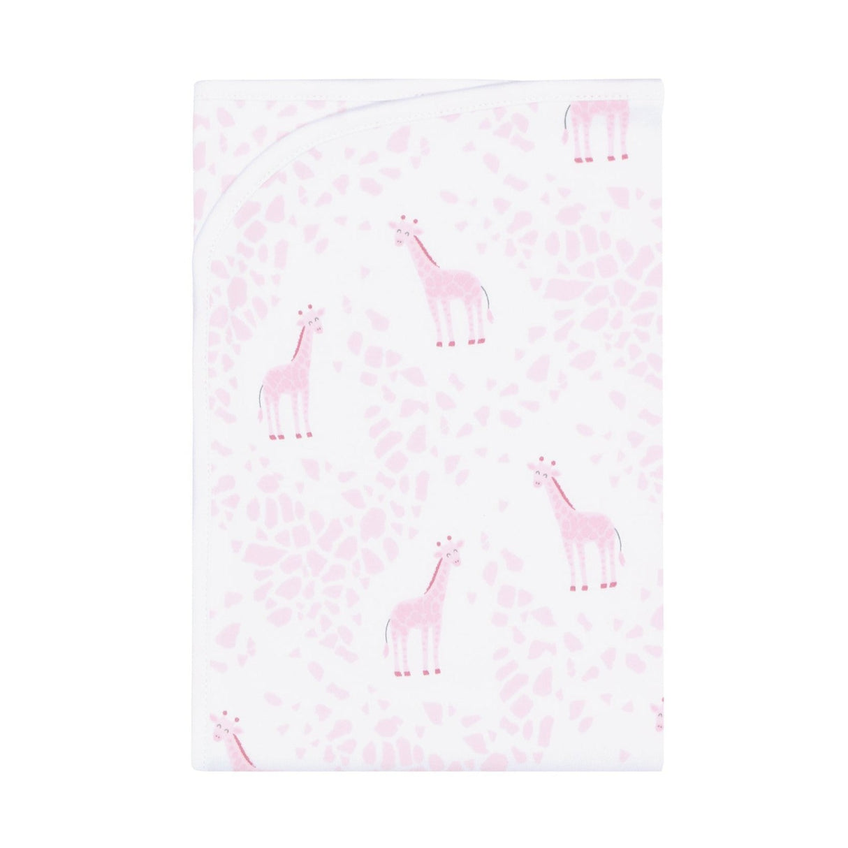 Pink Giraffe Print Blanket - HoneyBug