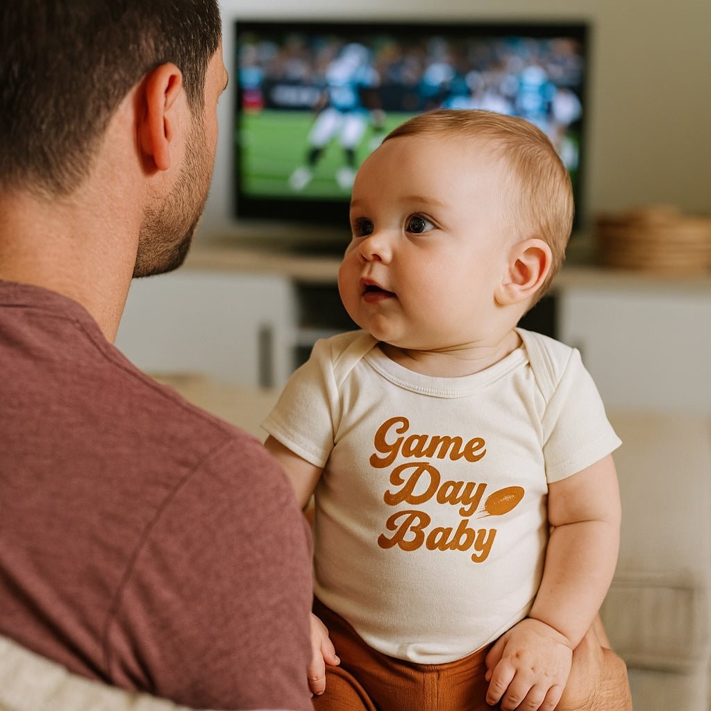graphic bodysuit | Game Day Baby - HoneyBug