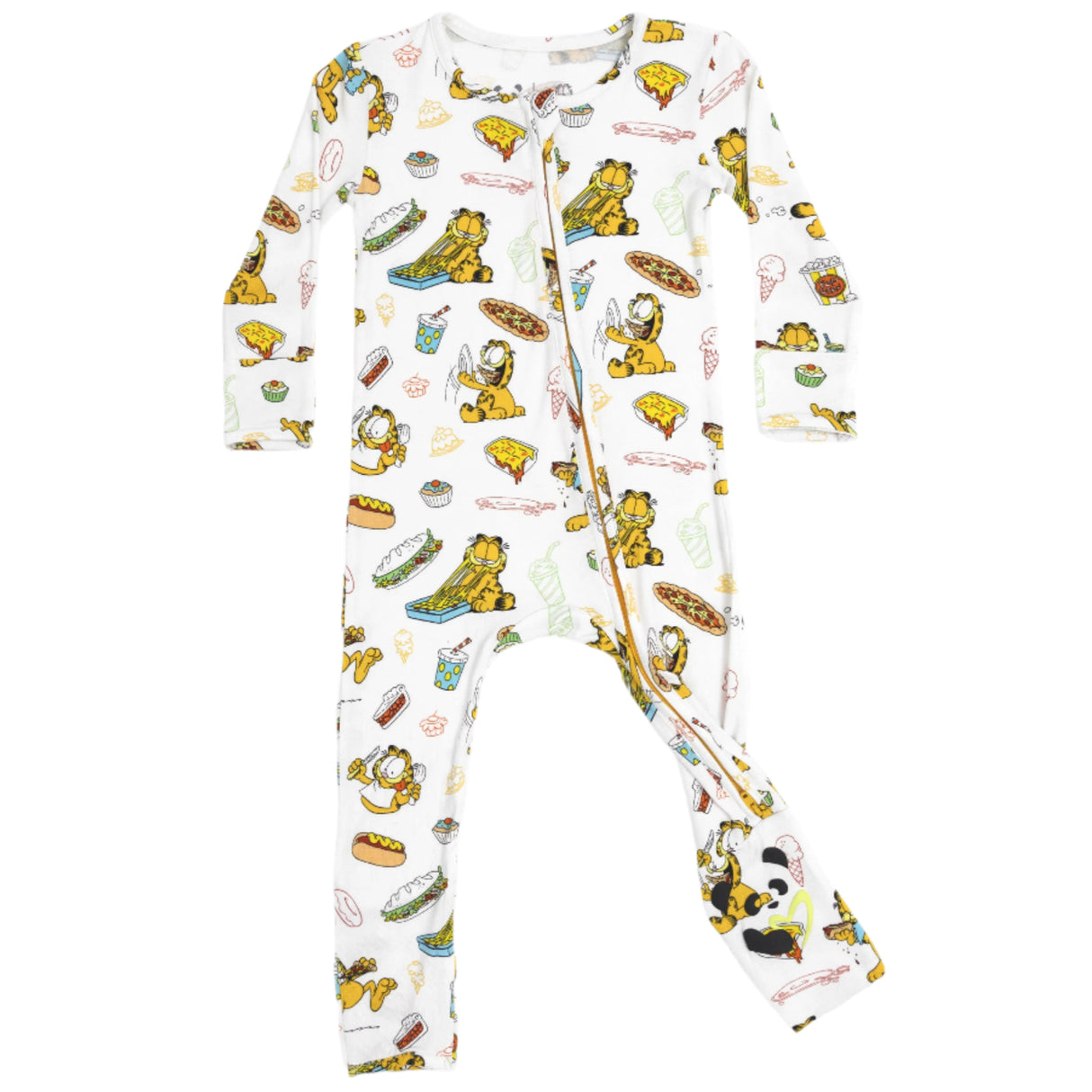 Garfield: Snack Attack Bamboo Convertible Footie - HoneyBug