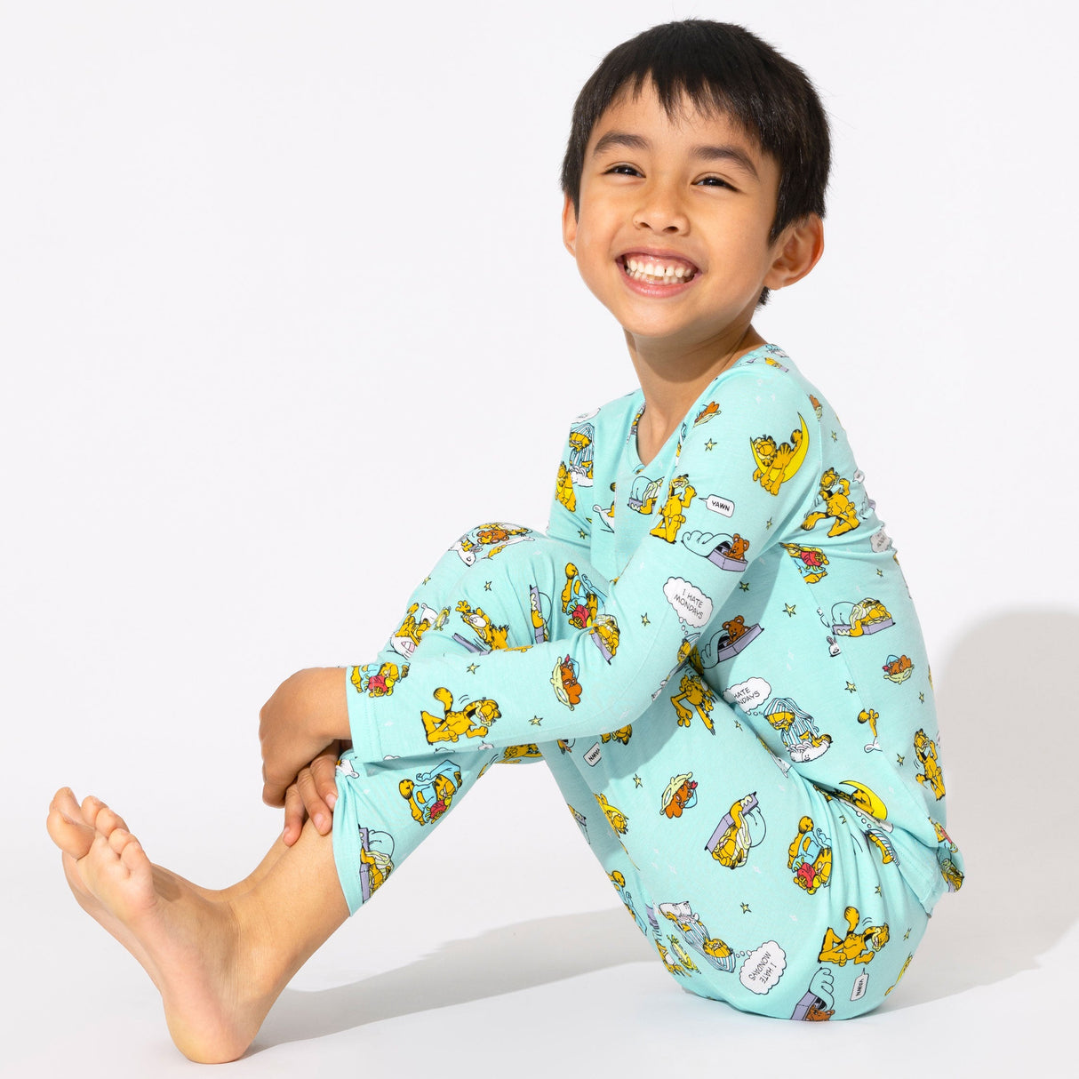 Garfield: Lazy Mondays Bamboo Kids Pajamas - HoneyBug