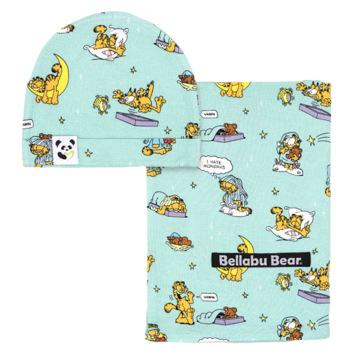Garfield: Lazy Mondays Bamboo Swaddle & Beanie Set - HoneyBug