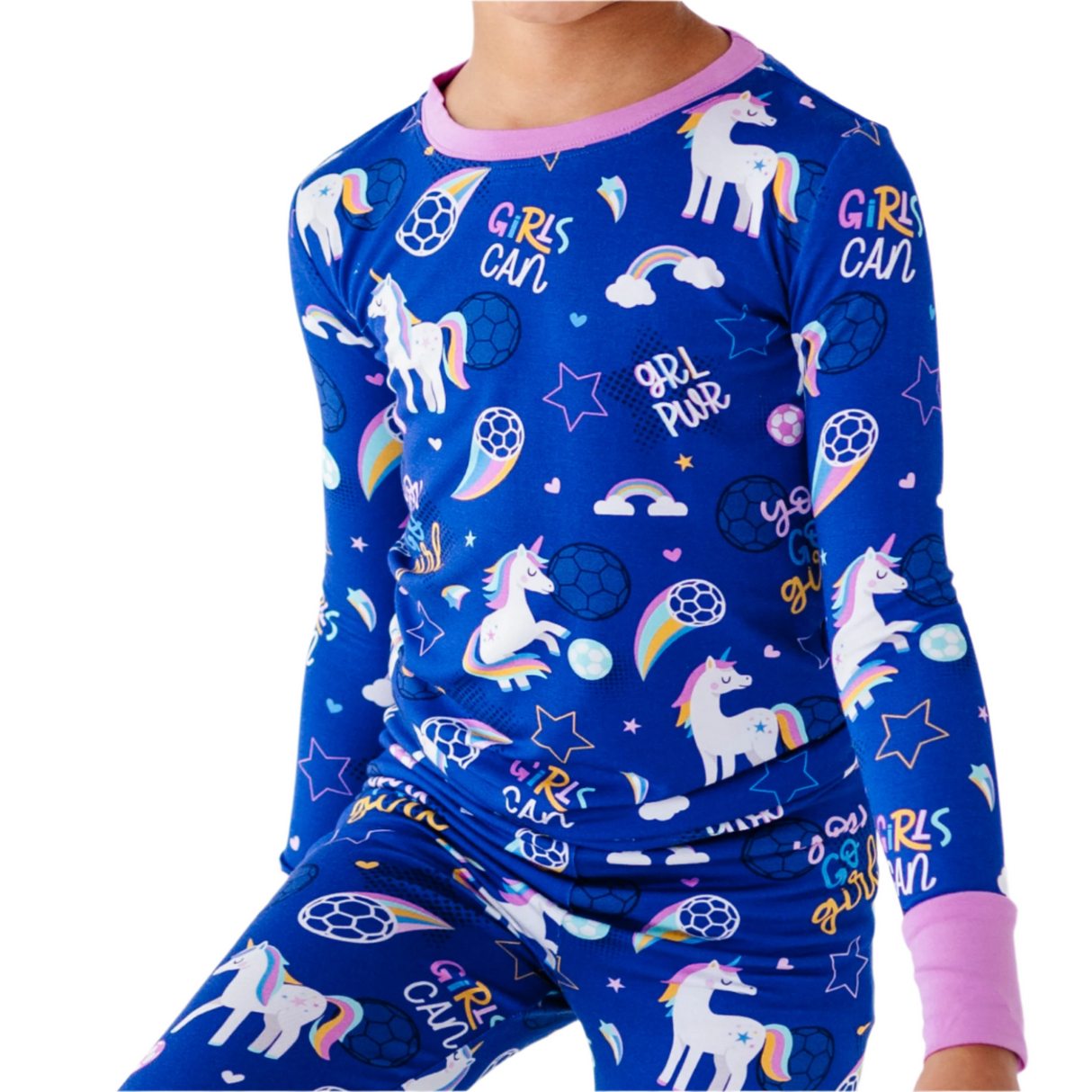 Unicorn Goals Toddler/Big Kid Pajamas - HoneyBug