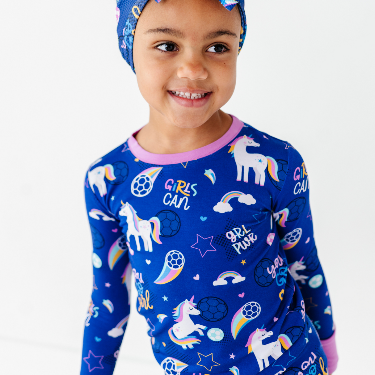 Unicorn Goals Toddler/Big Kid Pajamas - HoneyBug