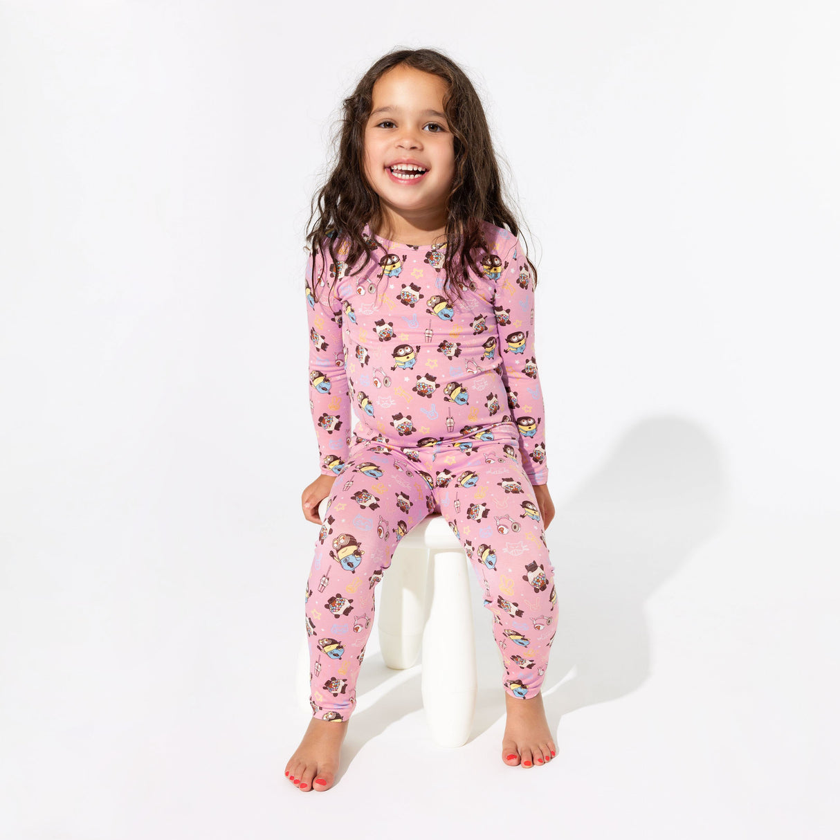 Despicable Me 4: Minions Always Popping Bamboo Kids Pajamas - HoneyBug