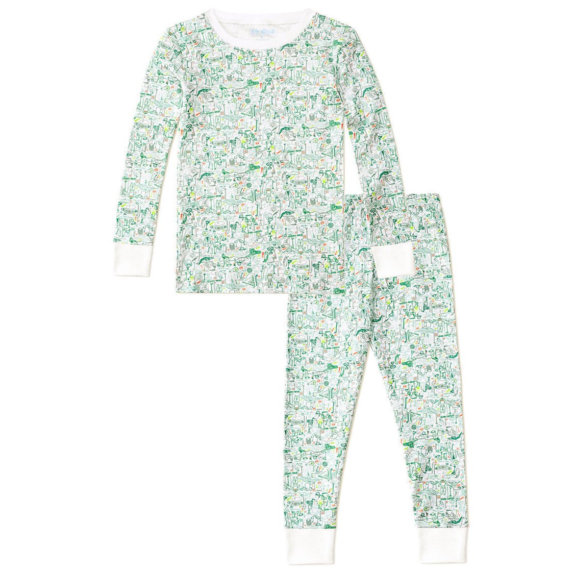 Golf Two Piece Kids Pajamas - HoneyBug