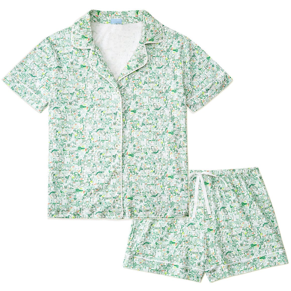 Golf Womenβs Button Front Short Pajama Set - HoneyBug