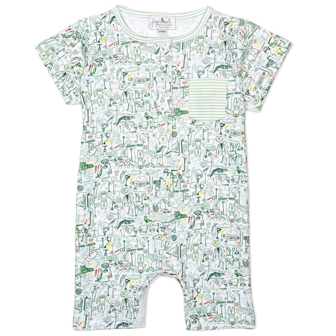 Golf Boys Shortie Romper - HoneyBug