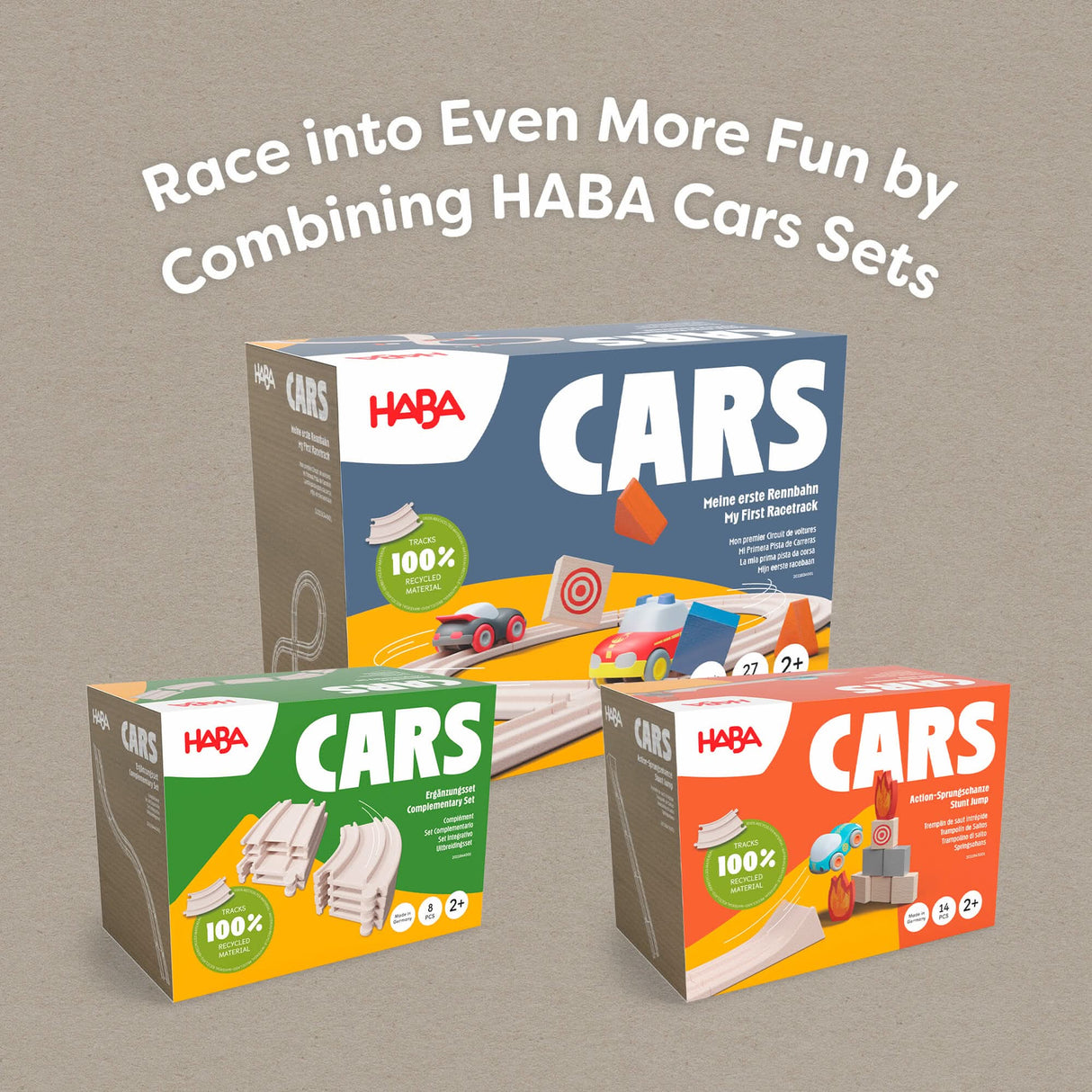 HABA Cars - My First Racetrack - HoneyBug