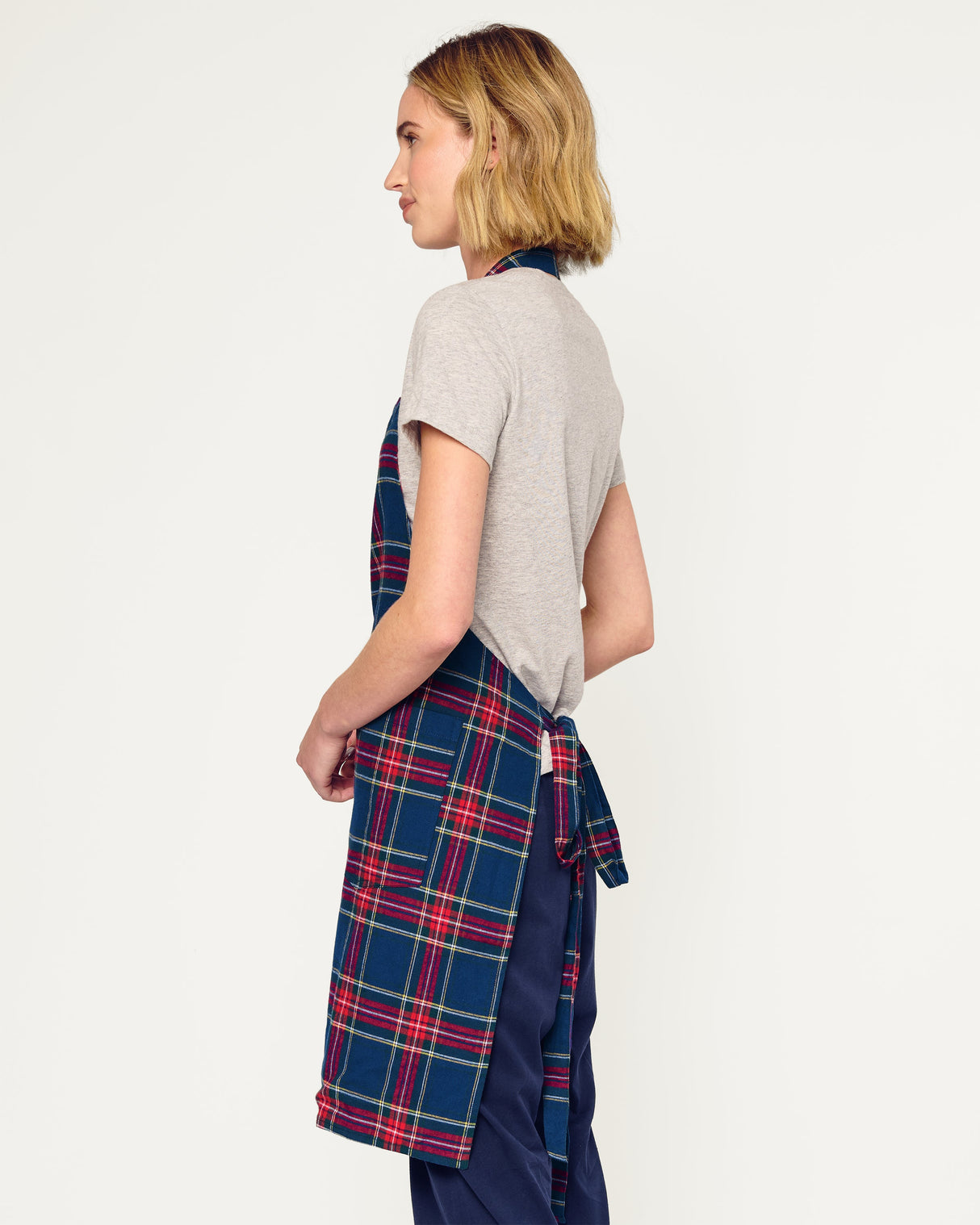 Adult Apron in Windsor Tartan - HoneyBug