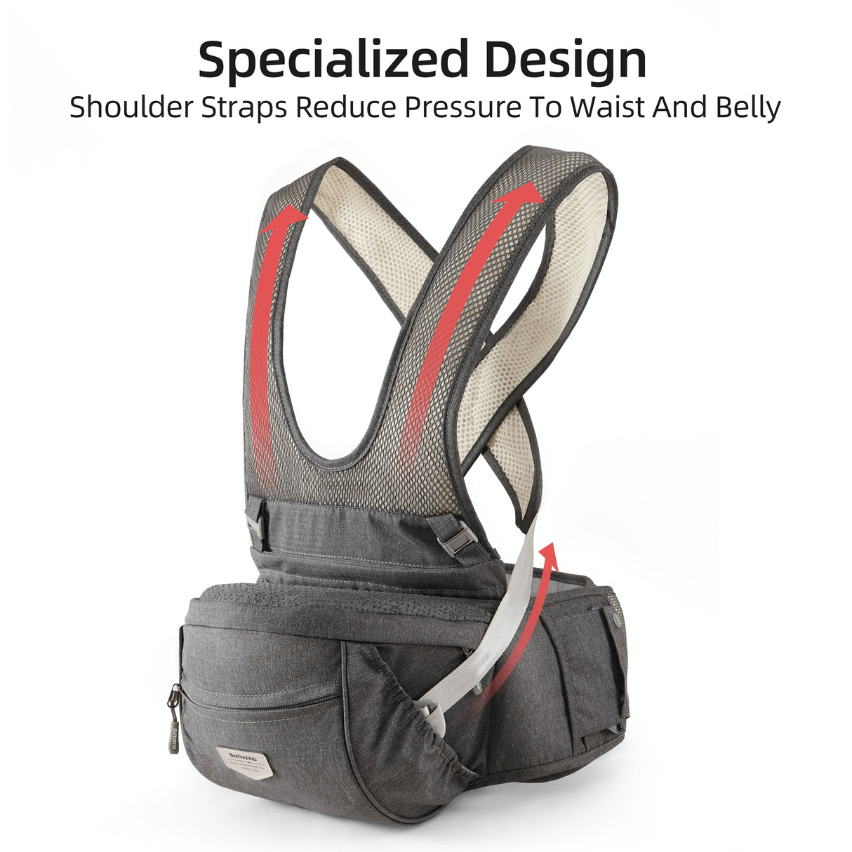 Two Shoulder Straps Baby Hipseat
