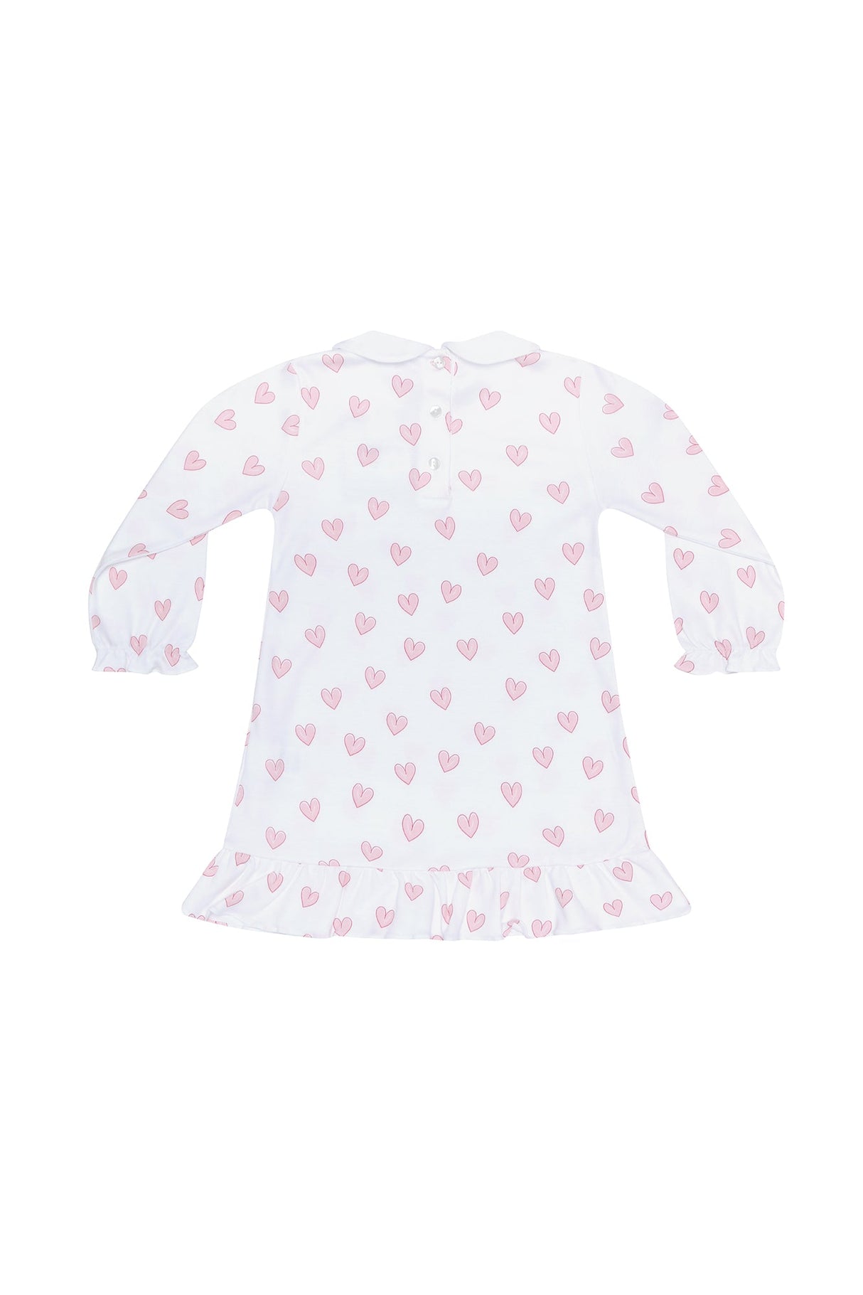 Pink Heart Print Long Sleeve Playtime - HoneyBug