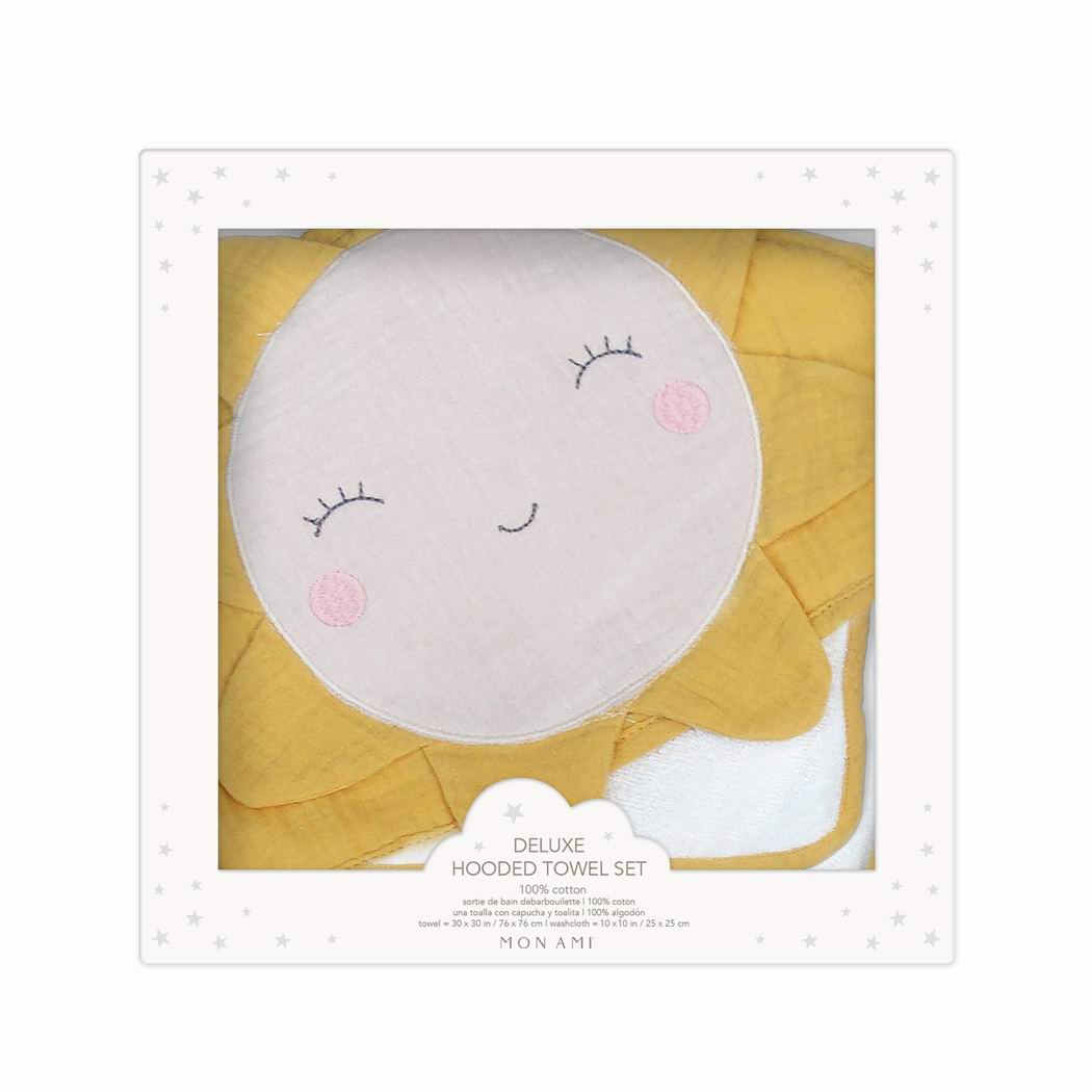 Petit Sun Towel and Washcloth Set - HoneyBug