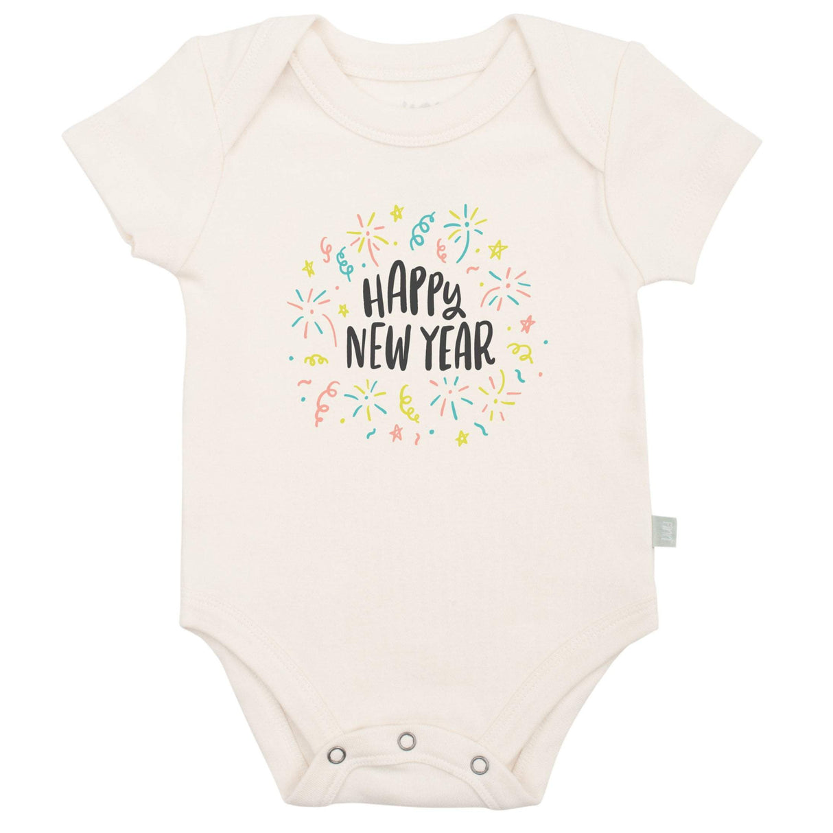 graphic bodysuit | happy new year - HoneyBug