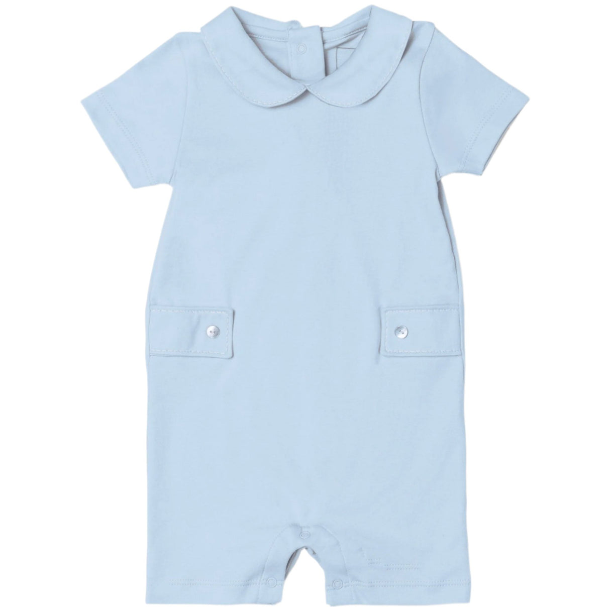 Henry Boys' Pima Cotton Shortall - Light Blue - HoneyBug