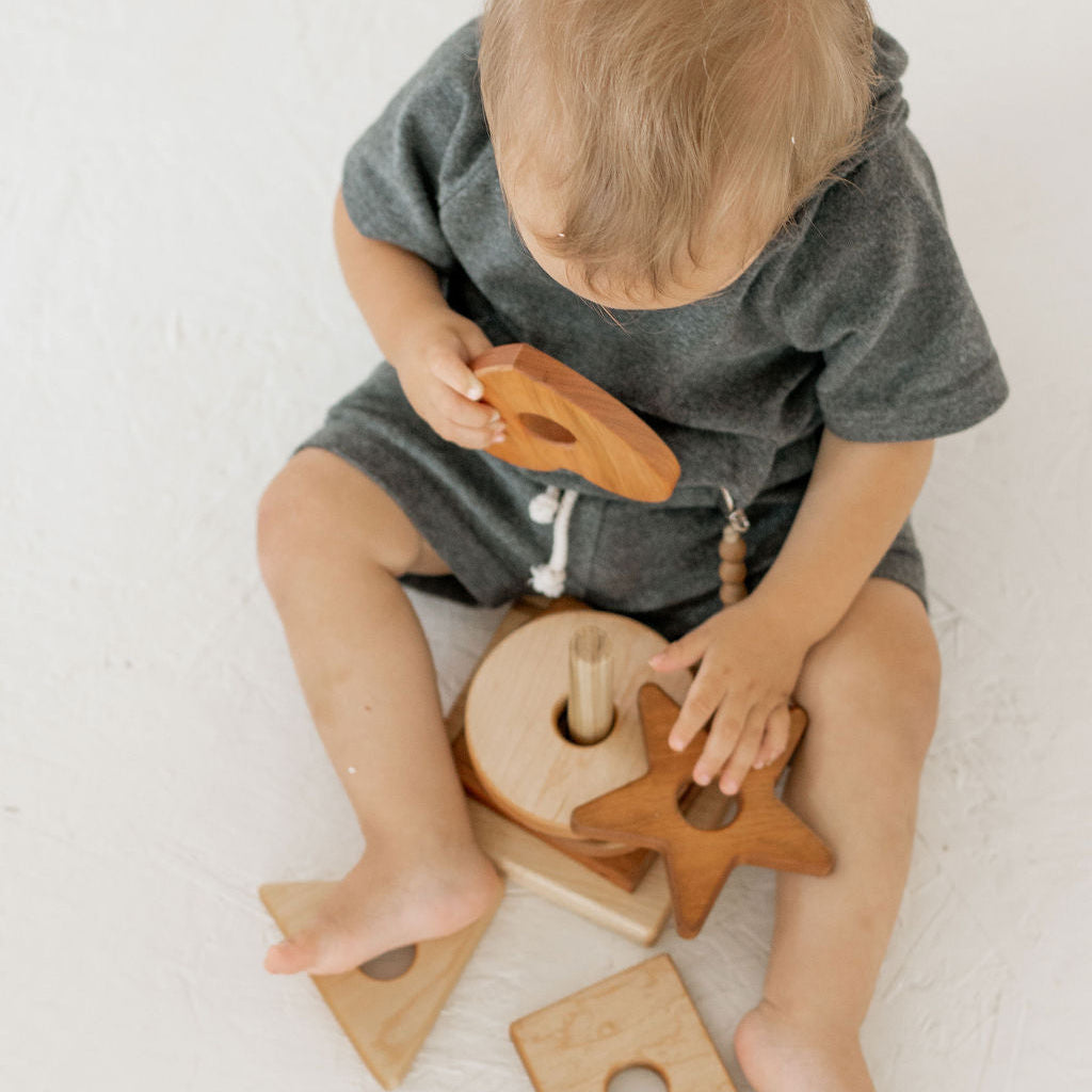 Wooden Shape Stacker