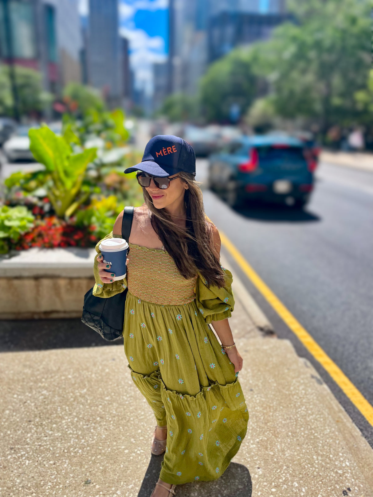 MÉRE - Embroidered Trucker Hat - Navy - HoneyBug