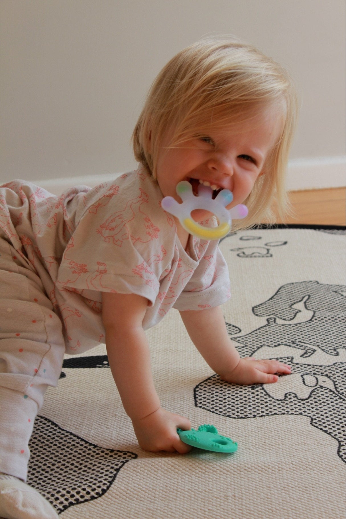 Haakaa Silicone Palm Teether - HoneyBug