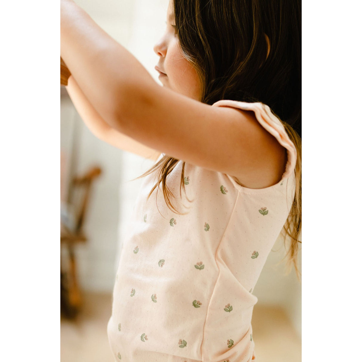 Jersey Cotton - Vintage Floral Collection - Romper - HoneyBug