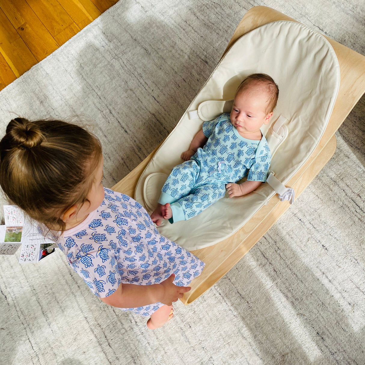 Blue Sea Turtle Jogger Pant - HoneyBug