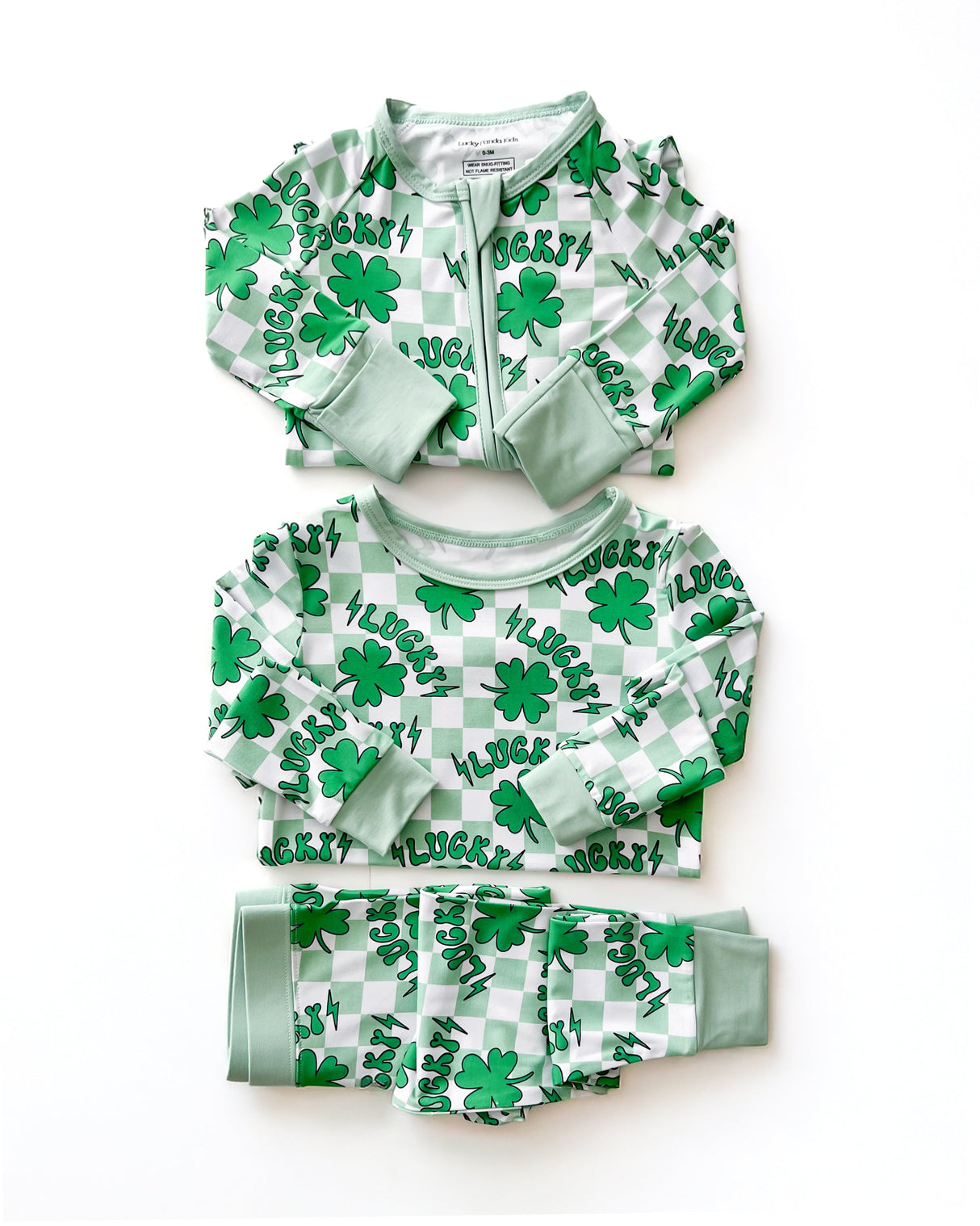 Bamboo Two Piece Set | Lucky Shamrock - HoneyBug