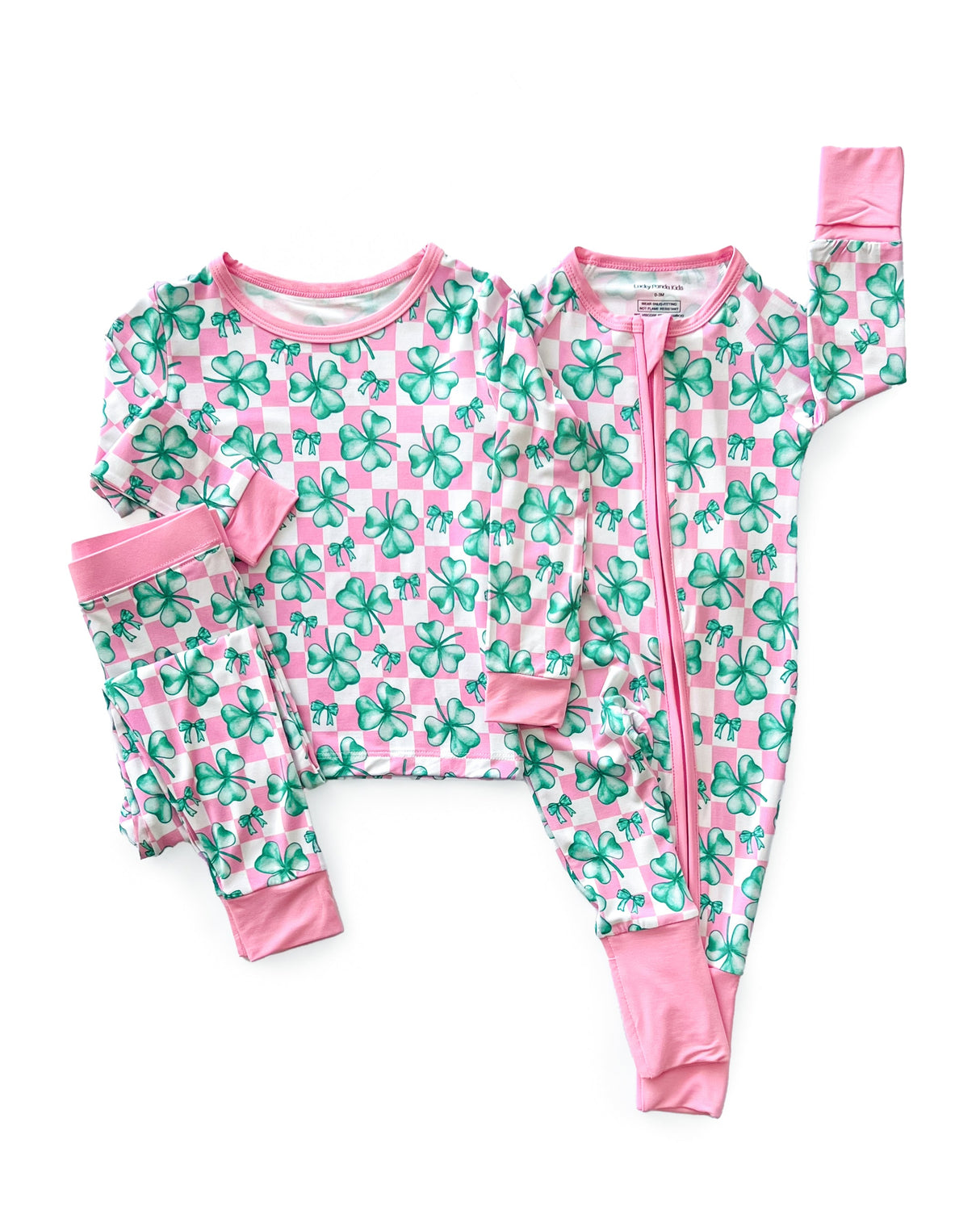 Bamboo Two Piece Set | Shamrock & Bows - HoneyBug