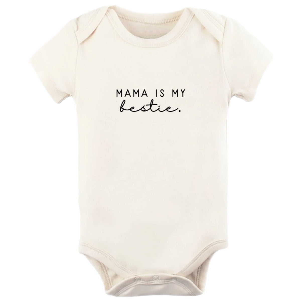 Dada is My Bestie Organic Cotton Short Sleeve Baby Bodysuit