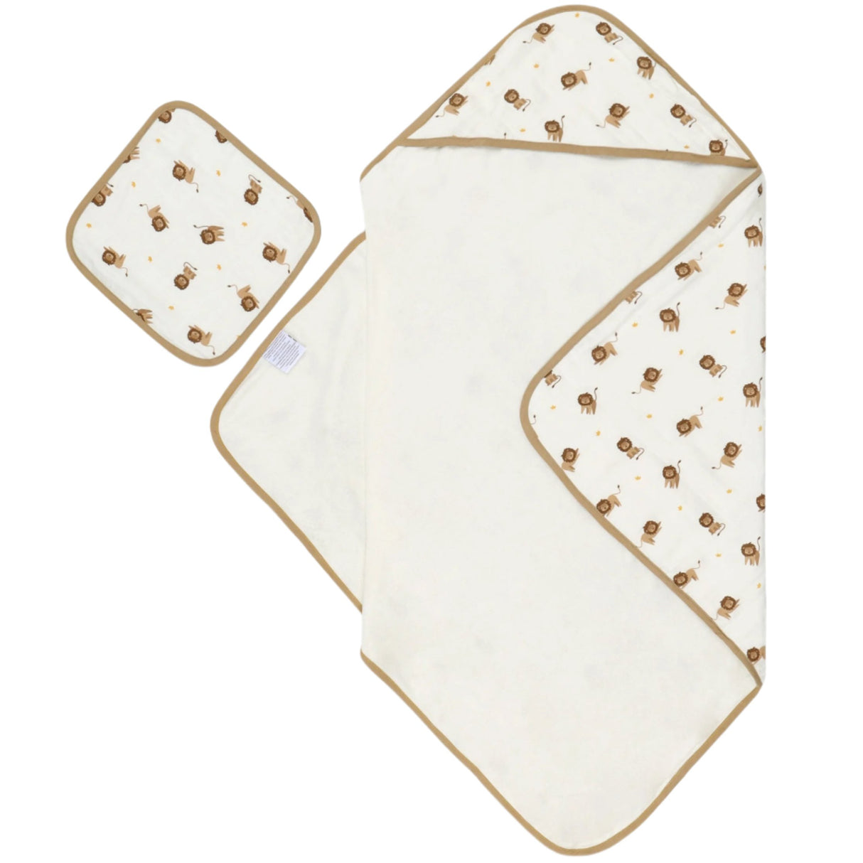 Lion Hooded Towel Set - HoneyBug