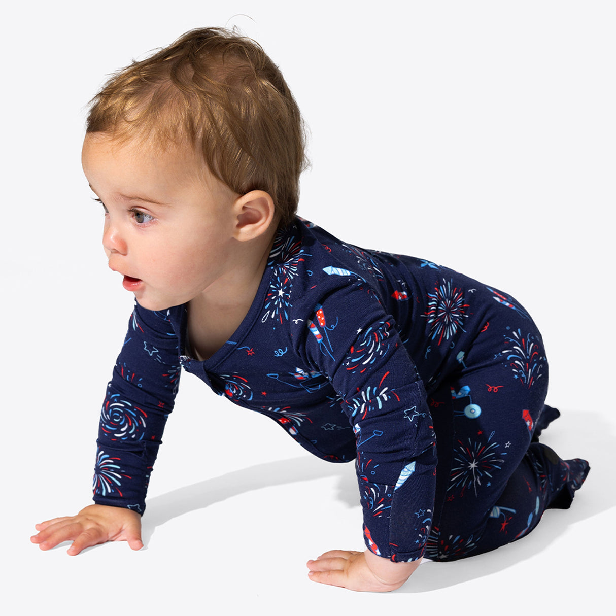 Fireworks Bamboo Convertible Footie - HoneyBug