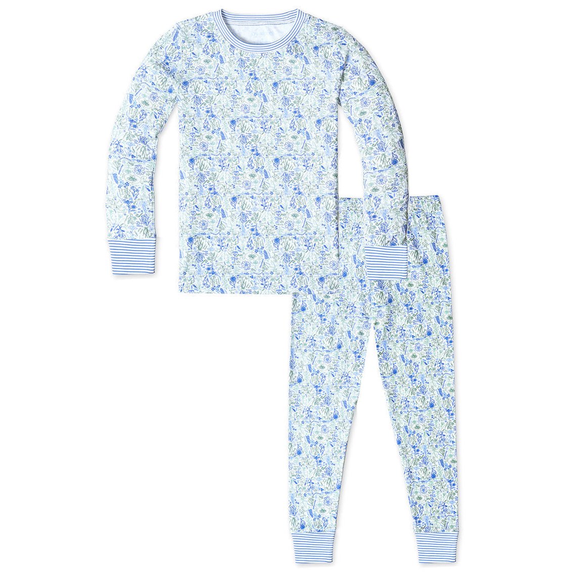 Birth Flowers Two Piece Kids Pajamas - HoneyBug