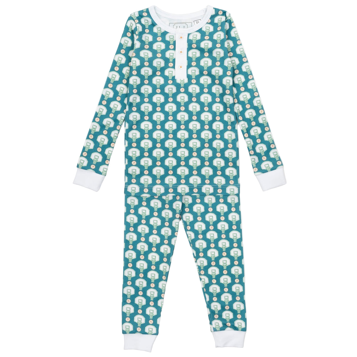 Jack Boys' Pajama Pant Set - Basketball Game - HoneyBug