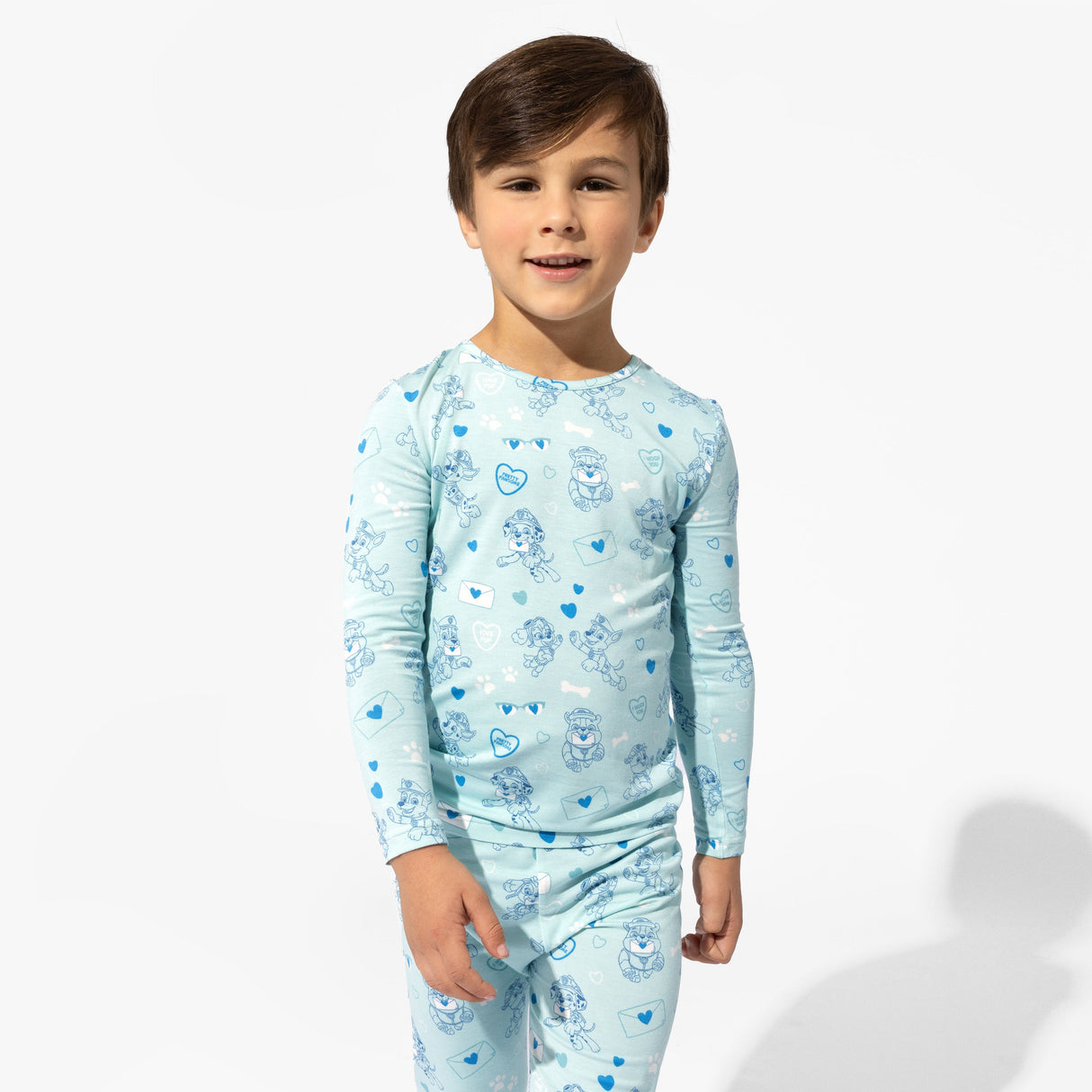 PAW Patrol: I Woof You Blue Bamboo Kids Pajamas - HoneyBug