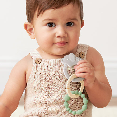 Itzy Loops™ Sensory Teether - Elephant - HoneyBug