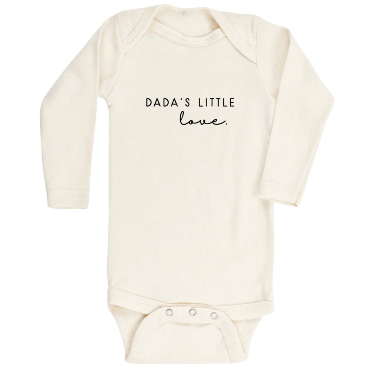 Dada's Little Love - Long Sleeve Organic Bodysuit - HoneyBug
