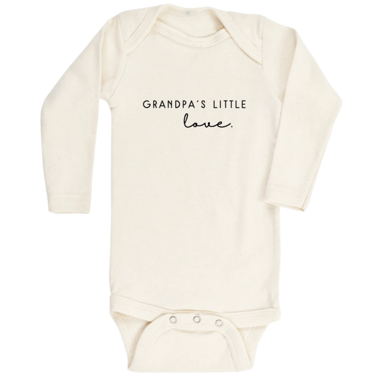 Grandpa's Little Love - Long Sleeve Organic Bodysuit - HoneyBug