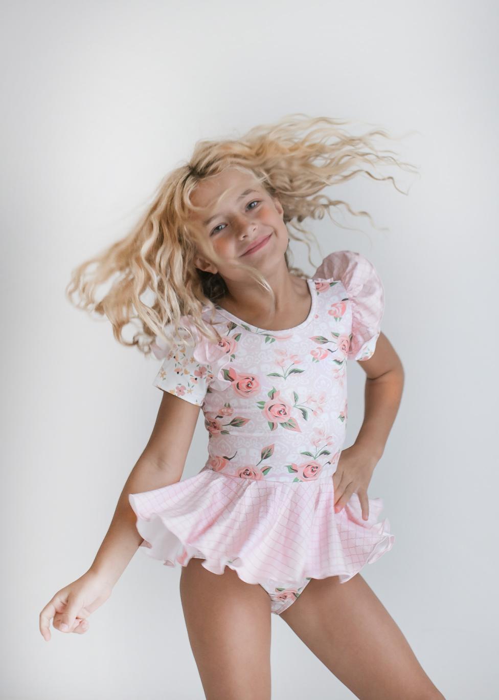 Pale Rose Skirted Leotard - HoneyBug