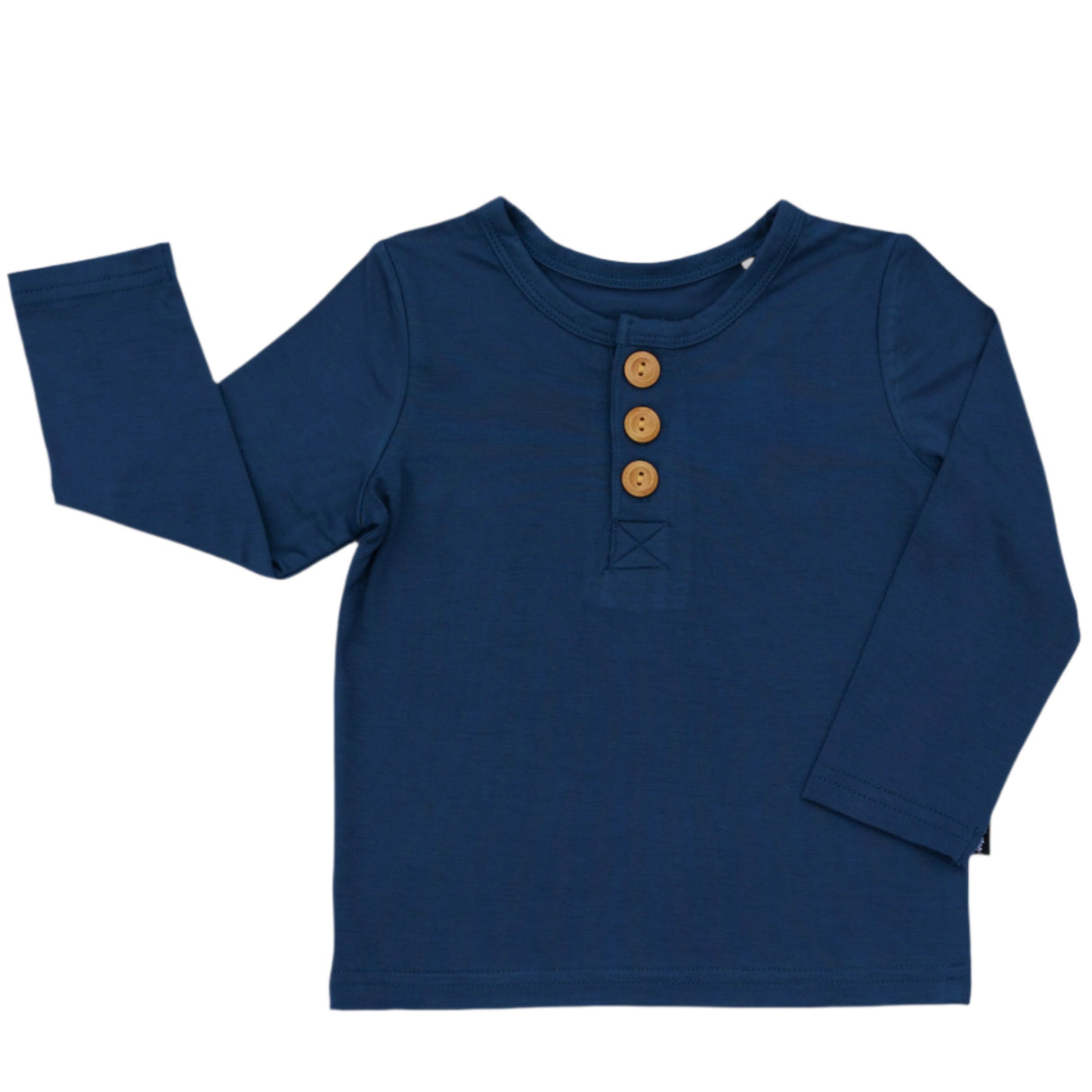 HENLEY LONG SLEEVE- Navy - HoneyBug