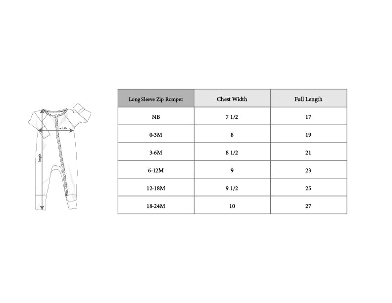 Baby Long Sleeve Zip Romper