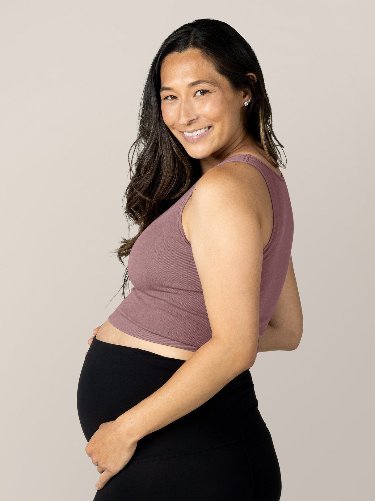 Sublime® Bamboo Maternity & Nursing Longline Bra Top | Twilight - HoneyBug