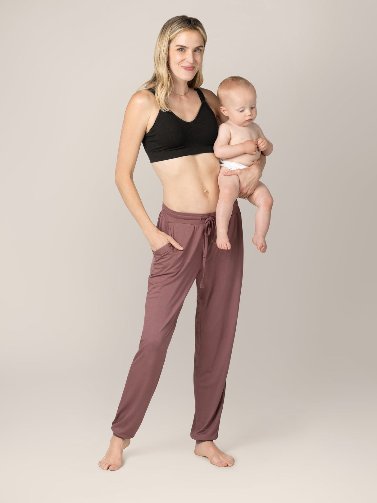 Mia Maternity & Nursing Lounge Bra | Black - HoneyBug