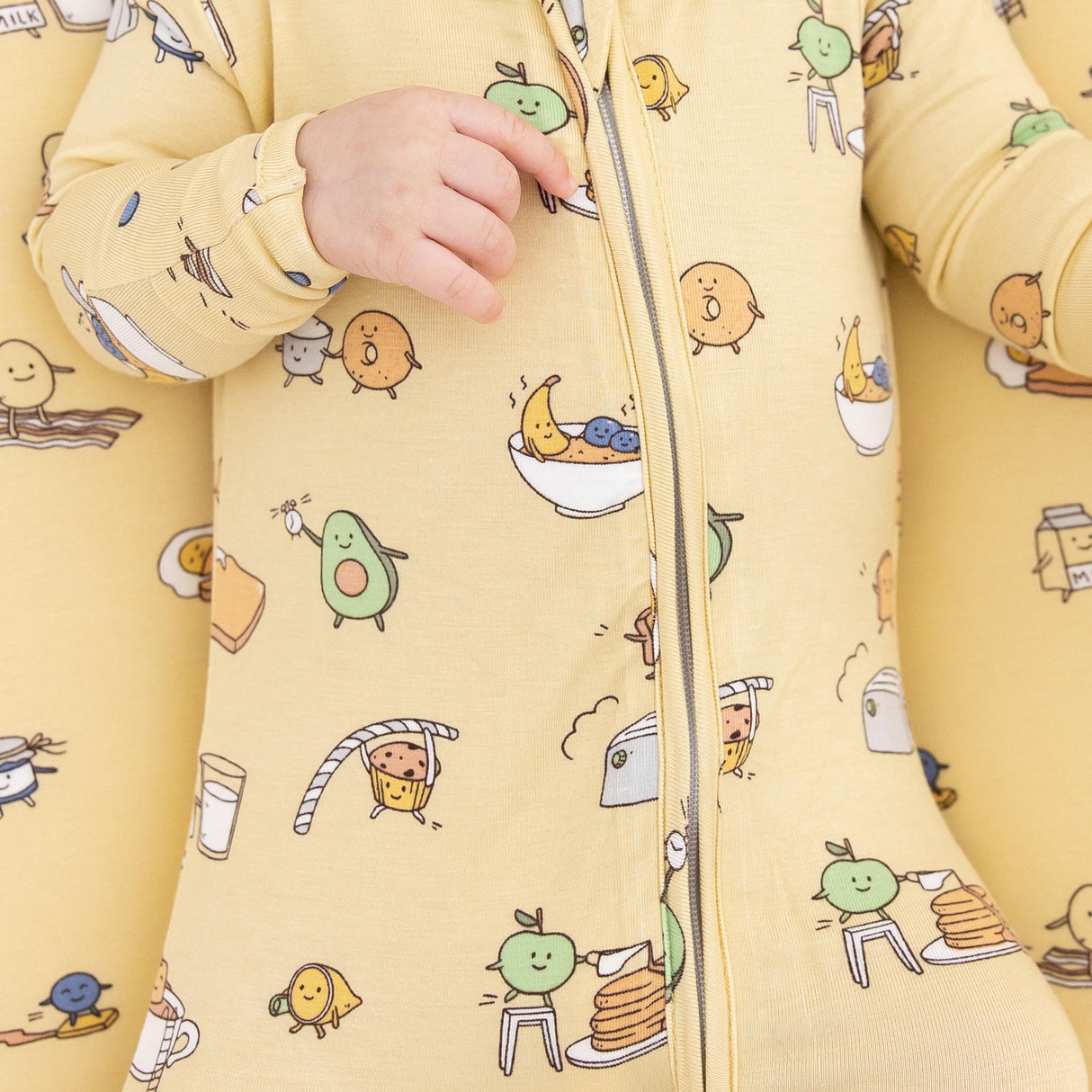 Love You Brunches Bamboo Convertible Footie - HoneyBug