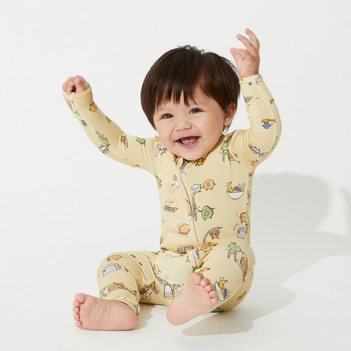 Love You Brunches Bamboo Convertible Footie - HoneyBug
