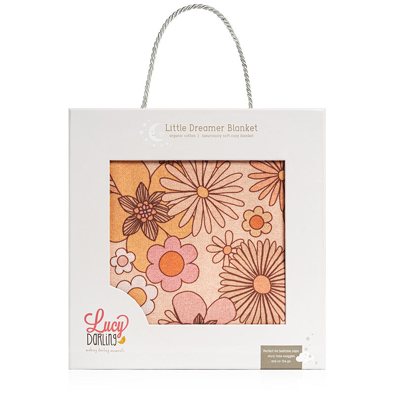 Little Dreamer Organic Baby Blanket - Flower Child - HoneyBug