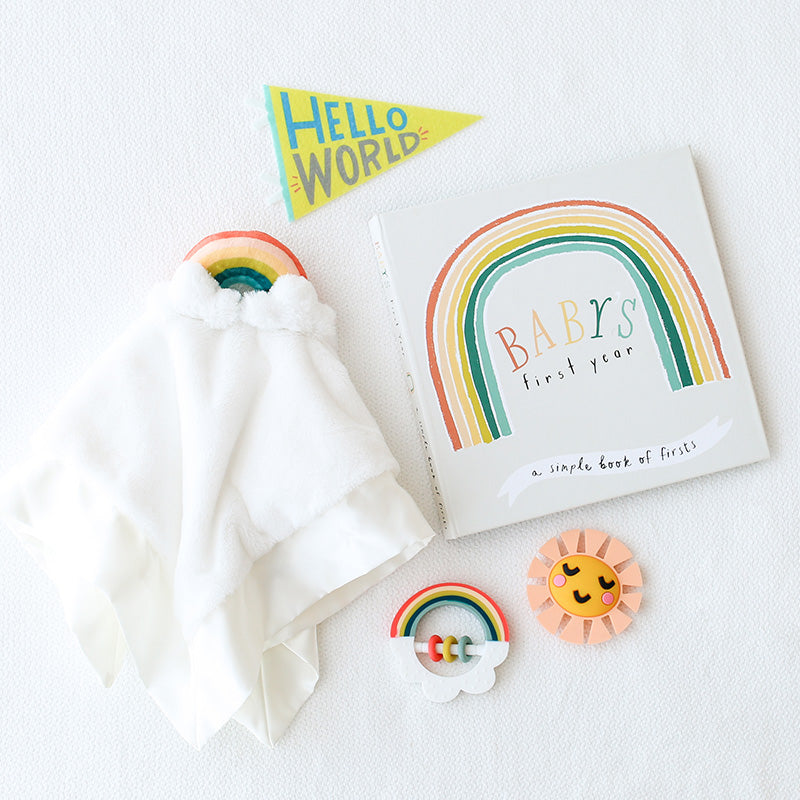 Little Rainbow Memory Baby Book - HoneyBug