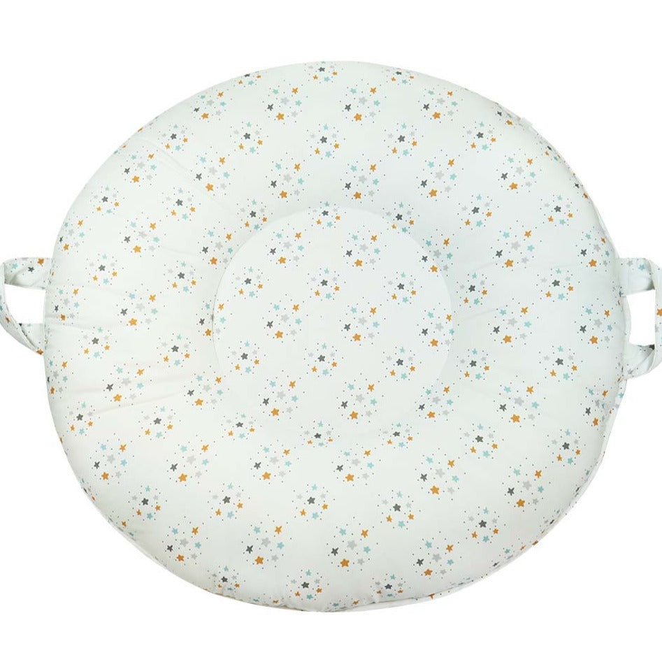 Lunar Gray Floor Cushion - HoneyBug