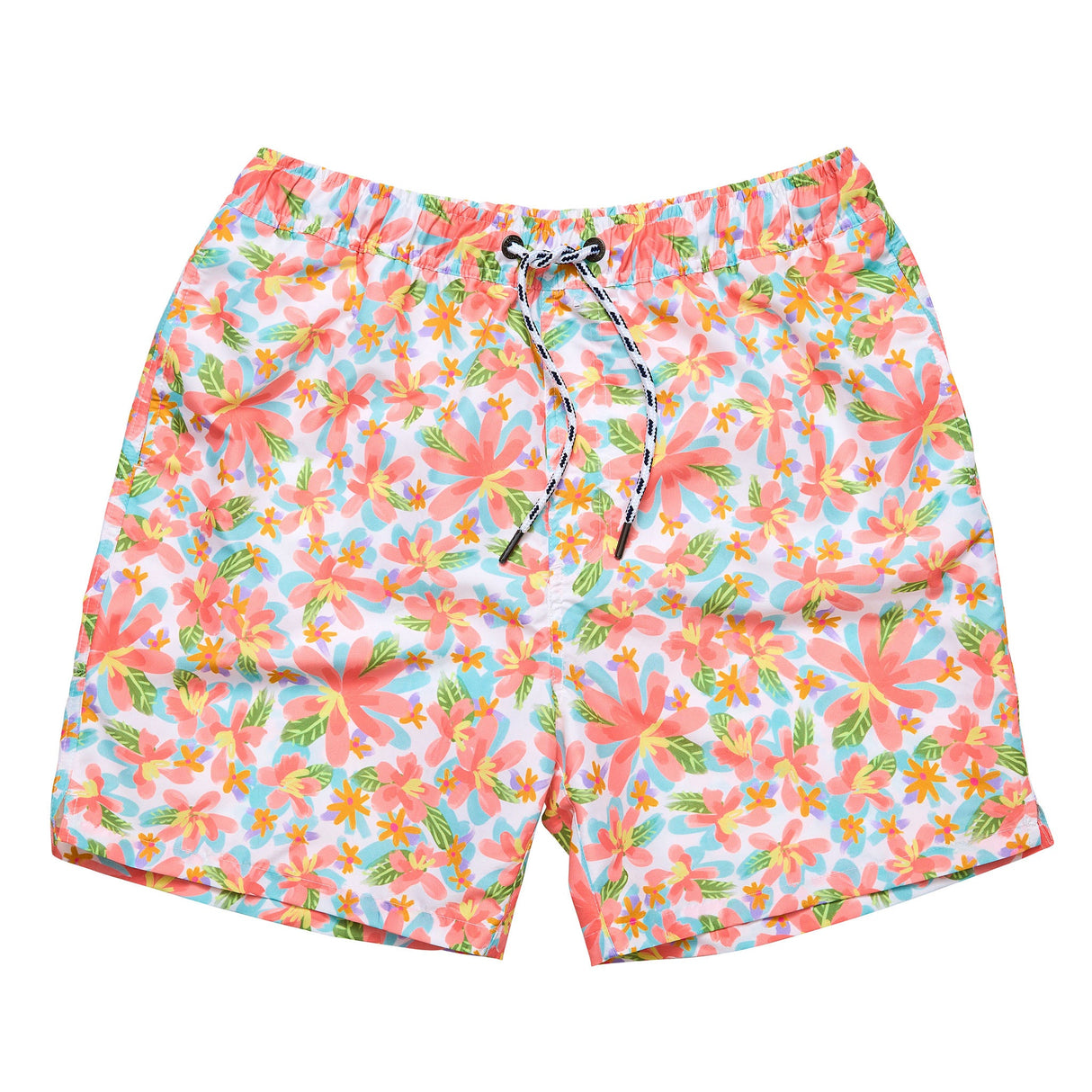 Mens Hawaiian Luau Sustainable Swim Short - HoneyBug